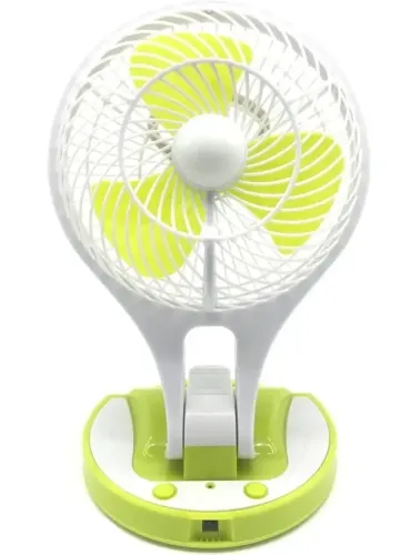 Настільний складаний вентилятор з лампою Handy Mini Fan JR-5580 12V 220V з LED підсвічуванням від акумуляторів 18650 акумуляторний міні-вентилятор