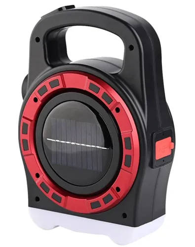 Переносний кемпінговий ліхтар Hurry Bolt HB-6678 20W з сонячною панеллю і функцією павербанка, акумуляторний LED прожектор лампа з Powerbank