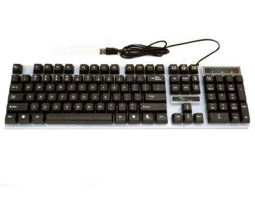 Ігровий набір Gaming ZGB G21B дротова ігрова клавіатура і миша для ПК з RGB світлодіодним підсвічуванням, Комп'ютерний комплект мишка і клавіатура