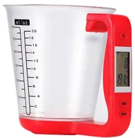 Електронна мірна чаша ваги Digital Scale with Measuring Cup SP-001 600мл, кухонний мірний стакан з вагами і вбудованим термометром SP001 для дому