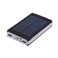Портативний зарядний Power Bank Solar 90000 mAh C Led ліхтариком УМБ Metal Чорний На сонячній батареї Павербанк, зовнішній акумулятор, PowerBank 