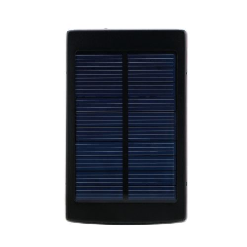 Портативний зарядний Power Bank Solar 90000 mAh C Led ліхтариком УМБ Metal Чорний На сонячній батареї Павербанк, зовнішній акумулятор, PowerBank 
