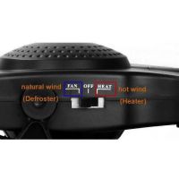 Автомобільний керамічний обігрівач салону від прикурювача Auto Heater HJ-704 Ceramic Fan 12 volt DC 150W автодуйка Тепловентилятор 150Вт Чорний
