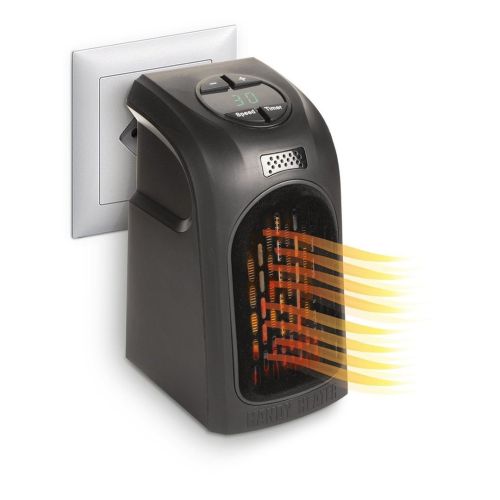 Термовентилятор Rovus Handy Heater 400W Чорний, електричний тепловентилятор, дуйка, обігрівач