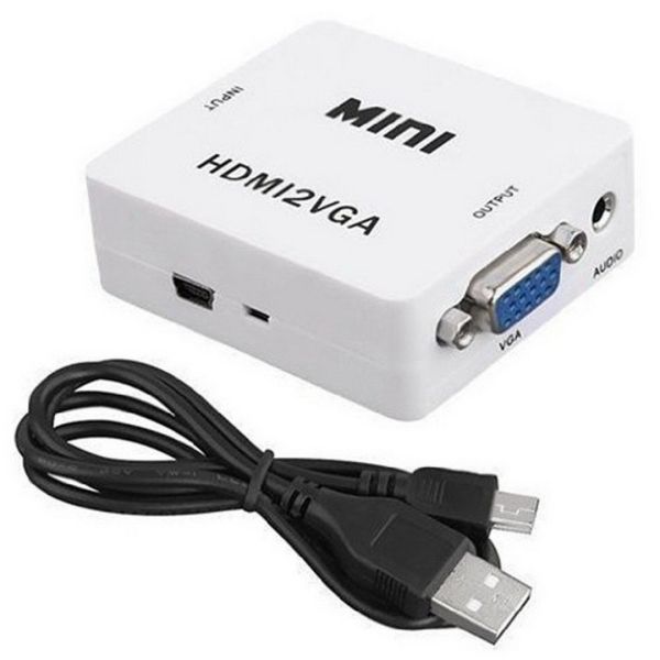 Конвертер з HDMI на VGA адаптер відео з аудіо 1080P HDV-630 VGA-01