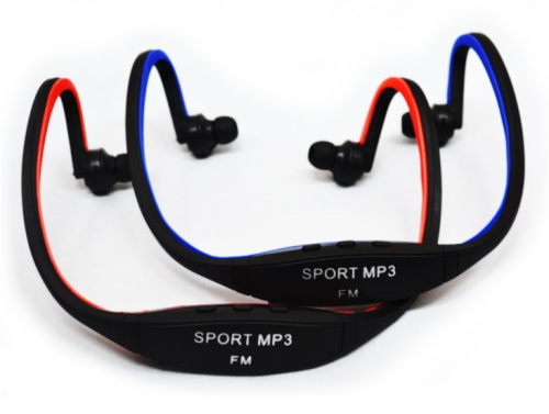 Беспроводные наушники Sport mp3 S9 c FM радио microSD