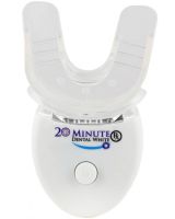 Зубна щітка капа 20 Minute Dental White для відбілювання зубів, Комплект відбілювач для догляду за порожниною рота з УФ підсвічуванням від батарейок