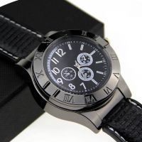 Наручний чоловічий годинник із запальничкою Huayue Watch Lighter Quartz XL-161 кварцові з USB зарядкою і спіральною електрозапальничкою, прикурювачем
