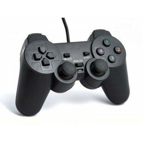 Провідний USB джойстик для ПК DualShock Corpus DJ - 208 PC GamePad C вібро для комп'ютера