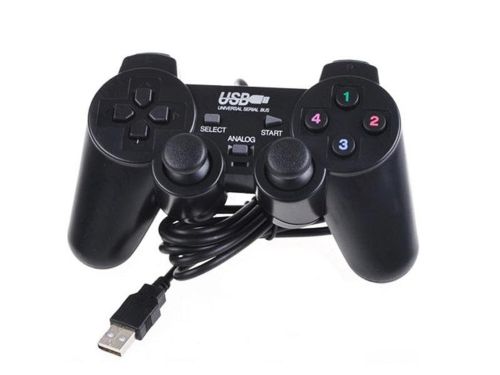 Проводной USB джойстик для ПК DualShock Corpus DJ-208 PC GamePad c вибро для компьютера