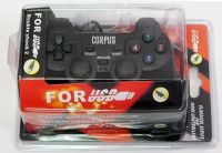 Проводной USB джойстик для ПК DualShock Corpus DJ-208 PC GamePad c вибро для компьютера