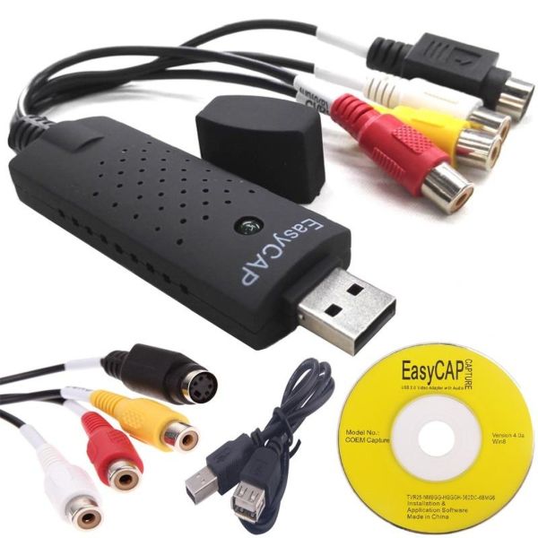 USB карта відеозахоплення EasyCAP адаптер оцифровка Easy Cap Ізі кап