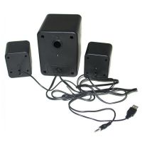USB колонки для ПК комп'ютерні колонки FT-202 Mini 2.1 Black