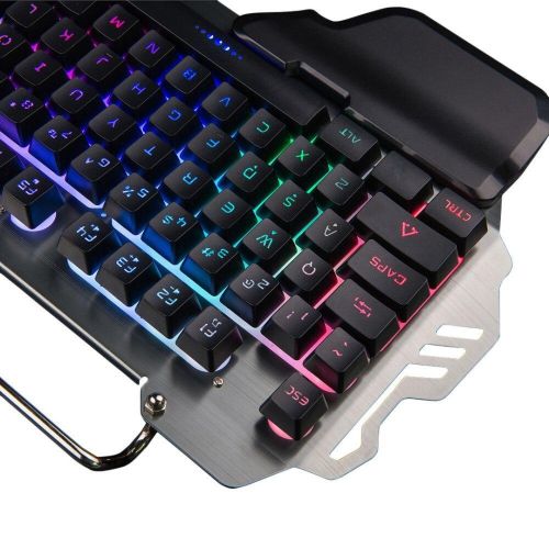 USB провідна комп'ютерна клавіатура Kronos KW - 900 з підсвічуванням Black