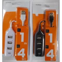 USB хаб Hi-Speed XD4 White на 4 порти, Універсальний розгалужувач з 4 виходами концентратор перехідник HUB 480 Мбіт для комп'ютера від USB Білий