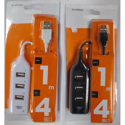 USB хаб Hi-Speed XD4 Black на 4 порти, Універсальний розгалужувач з 4 виходами концентратор перехідник HUB 480 Мбіт для комп'ютера від USB Чорний