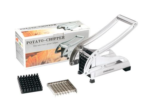 Ручна машинка для нарізки картоплі фрі, картоплерізка Potato Chipper YL-506, Овочерізка для нарізки картоплі соломкою з 2 насадками