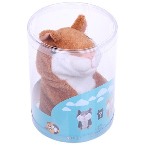 Интерактивная игрушка говорящий хомяк Woody O'Time WT0502 Brown, повторяет слова коричневый