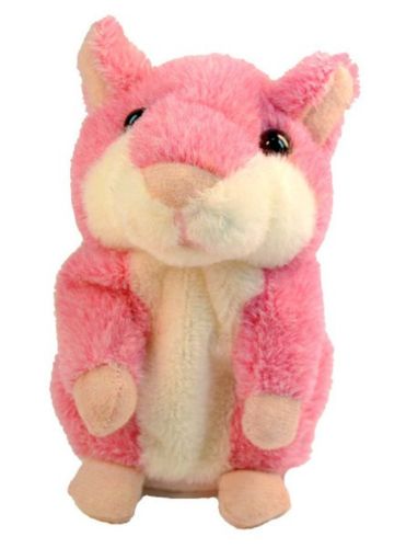 Интерактивная игрушка говорящий хомяк Woody O'Time WT0502 Pink, повторяет слова, хомячок повторюшка розовый