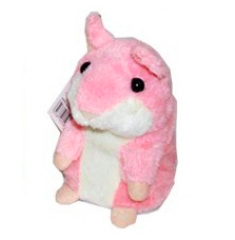 Интерактивная игрушка говорящий хомяк Woody O'Time WT0502 Pink, повторяет слова, хомячок повторюшка розовый
