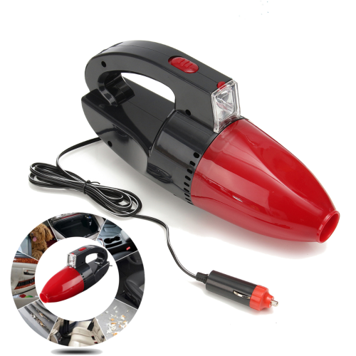 Автомобільний міні пилосос Kioki Car Vacuum Cleaner Red 12V 130W Автопилосос з ліхтарем працює від прикурювача Червоний