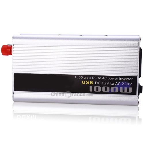 Автомобільний інвертор 12v-220v 1000W перетворювач напруги, 12В 220В 1000Вт