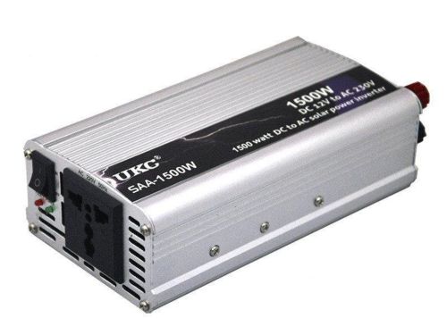 Автомобильный преобразователь напряжения UKC SAA-1500W 12V-230V 1500W авто инвертор в коробке