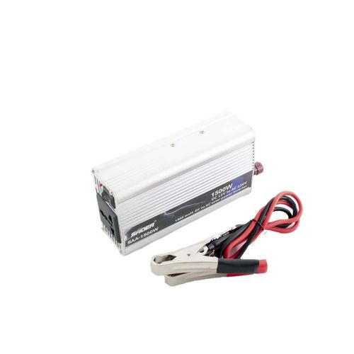 Автомобільний перетворювач напруги SHOER SAA - 1500A 12V-230V 1500W авто інвертор в коробці