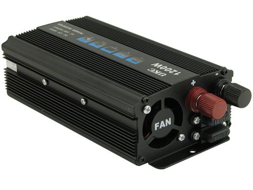 Автомобільний інвертор UKC SSK 1200W перетворювач напруги, 12В 220В 1200Вт