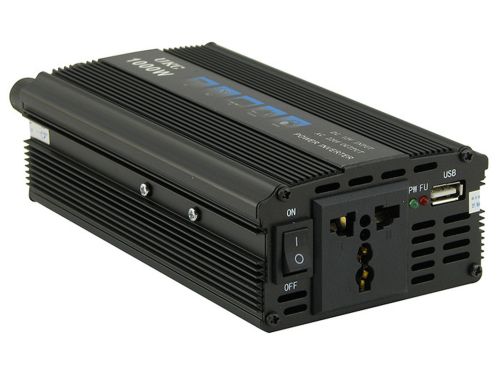 Автомобільний інвертор UKC AC / DC 12V-220V 1000W, авто перетворювач струму 12В 220В 1000Вт (12V 220V)