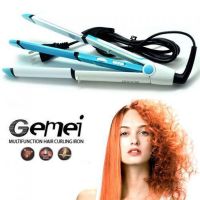 Утюжок випрямляч плойка для укладання волосся гофре 3 в 1 GEMEI GM-2921