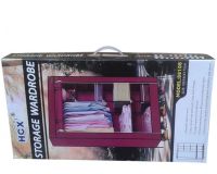 Тканинний шафа-органайзер для речей Storage Wardrobe HCX 88105 brown 105*45*175 см KM-105