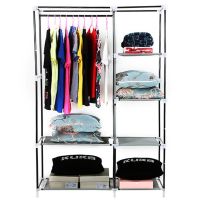 Тканинний шафа-органайзер для речей Storage Wardrobe HCX 88105 brown 105*45*175 см KM-105