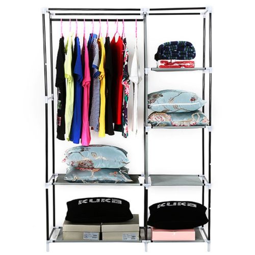 Тканинний шафа-органайзер для речей Storage Wardrobe HCX 88105 brown 105*45*175 см KM-105