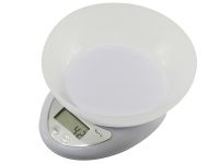 Электронные кухонные весы Domotec MS-126 с чашей до 7 кг ACS-126 / Matarix MX-407, Кулинарные весы Домотек для продуктов на батарейках Белые