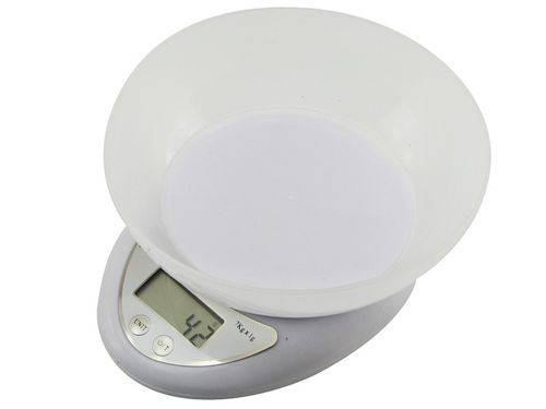 Электронные кухонные весы Domotec MS-126 с чашей до 7 кг ACS-126 / Matarix MX-407, Кулинарные весы Домотек для продуктов на батарейках Белые