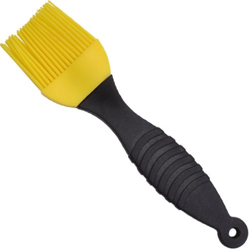 Набір кондитерських силіконових кистей Better Brush з 3 штук з пластиковою ручкою для змазування їжі, випічки, кулінарні пензлики для кухні Жовті