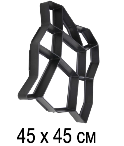 Форма для садової тротуарної доріжки 45x45 см Cobblestone-Look ФМ3840, форми для садової плитки