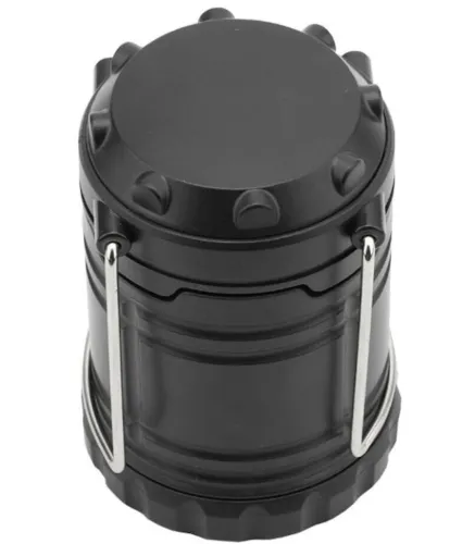 Світлодіодний кемпінговий ліхтар Power Line WF86 30LED від батарейок 3W, розкладна лампа ліхтарик на батарейках для аварійного освітлення 3Вт Чорний