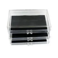 Настільний акриловий органайзер Cosmetic Box CX-8702 C дзеркалом для косметики і дрібниць JN-870, косметичний бокс з висувними ящиками JN-878