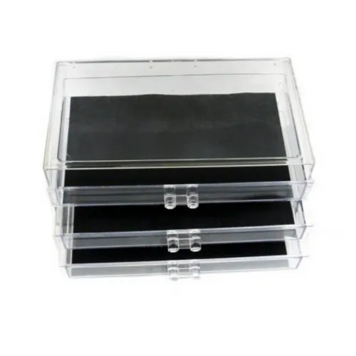 Настільний акриловий органайзер Cosmetic Box CX-8702 C дзеркалом для косметики і дрібниць JN-870, косметичний бокс з висувними ящиками JN-878