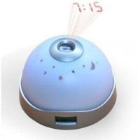 Годинник з проектором на стелю, нічник з проекційними годинами Night light 2091 годинник-нічник зоряне небо