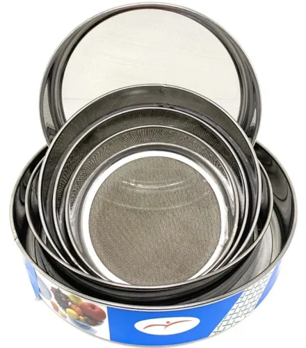 Набір сито Round Strainer A-Plus BP-1262 для просіювання борошна і цукрової пудри сита різного діаметру 6 шт для просівки какао з нержавіючої сталі
