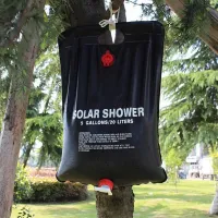 Переносний туристичний душ для дачі Easy Camp Solar Shower Bag на 20 л, похідний літній портативний душ, дачний мобільний резервуар для води
