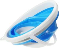 Складне силіконове відро на 10 літрів Collapsible Bucket Emmer CB-10, туристичне універсальне кругле відро Supretto з ручкою 10л