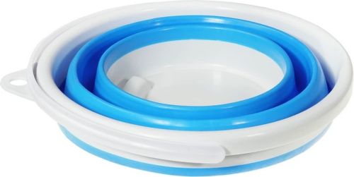 Складне силіконове відро на 10 літрів Collapsible Bucket Emmer CB-10, туристичне універсальне кругле відро Supretto з ручкою 10л