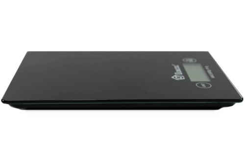 Кухонні електронні ваги Domotec MS-912 від 1 гр до 7 кг, прямокутні сенсорні ваги MX - 402 з плоскою платформою для зважування продуктів чорні