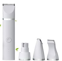 Беспроводная машинка для стрижки домашних животных 4 в 1 Pet Hair Cutter AND391 аккумуляторная для груминга собак и кошек с 4 съемными головками