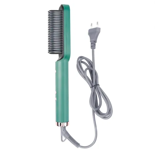 Електрична гребінець випрямляч Hair Straightener HQT-909, щітка з турмаліновим покриттям, Утюжок гребінець-випрямляч для укладання волосся