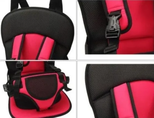Дитяче безкаркасне автокрісло Multi Function Car Cushion Червоний, універсальне авто крісло дитині в машину до 25 кг, зручне автомобільне крісло